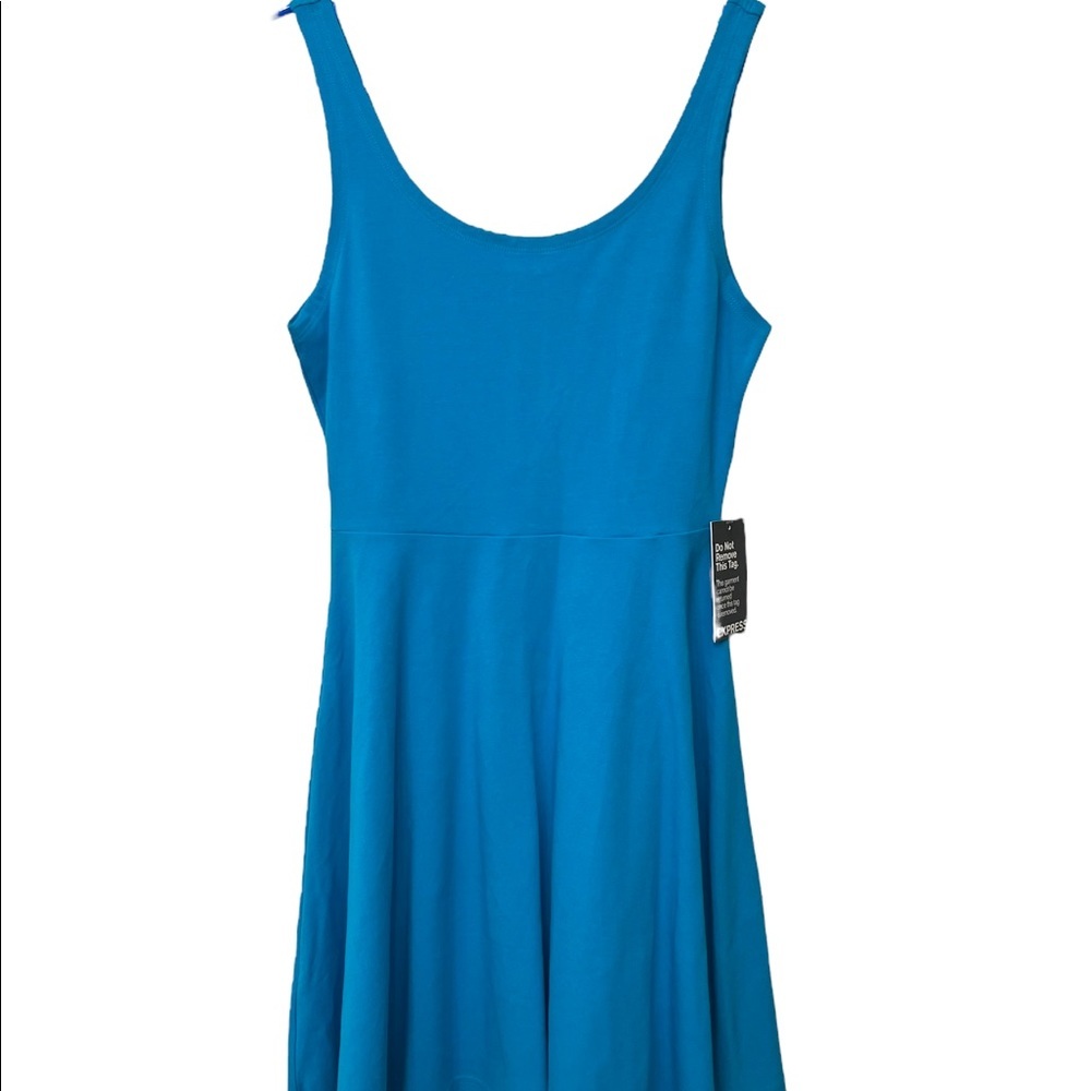 EXPRESS Sleeveless Blue Mini Dress Size Small Dress NWT